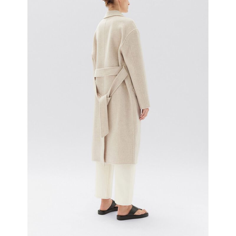 Assembly Label Sadie Single Breasted Wool Coat Oat Marle image number 1